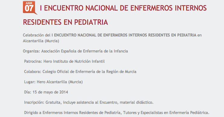 I Encuentro Nacional de EIR pediatría en Murcia